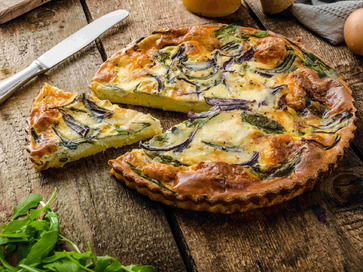 Quiche s bryndzou a špenátom