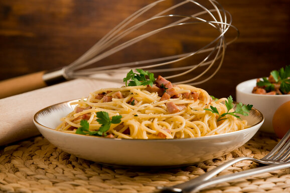 Špagety Carbonara so syrom Vršatec Agrofarma